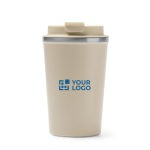 Tasse thermique en inox avec couvercle à vis anti-fuite 450 ml vue principale