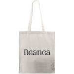 Sac en coton canvas recyclé avec longues anses 240 g/m² couleur naturel sixième vue