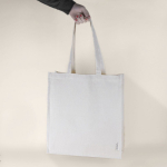 Sac en coton canvas recyclé avec longues anses 240 g/m² couleur naturel vue détail 2