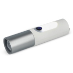 Lampe rechargeable à LED avec plusieurs modes et fonction zoom couleur blanc