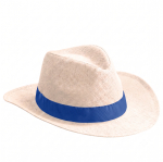 Chapeau en papier avec ruban de couleur à personnaliser vue détaillée