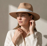 Chapeau en papier avec ruban de couleur à personnaliser deuxième vue