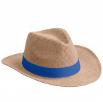 Chapeau en papier avec ruban de couleur à personnaliser vue détaillée