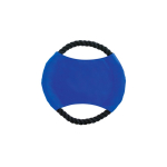 Frisbee idéal pour animaux avec corde résistante en coton couleur bleu première vue
