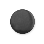 Pin circulaire finition brillante avec attache à épingle couleur noir première vue