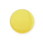 Pin circulaire finition brillante avec attache à épingle couleur jaune première vue