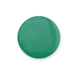 Pin circulaire finition brillante avec attache à épingle couleur vert deuxième vue