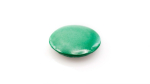 Pin circulaire finition brillante avec attache à épingle couleur vert première vue