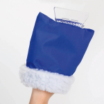 Grattoir à glace avec moufle de protection en polyester couleur bleu quatrième vue