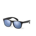 Lunettes de soleil coloris mats avec verres noirs translucides