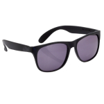 Lunettes de soleil coloris mats avec verres noirs translucides