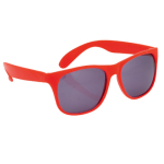 Lunettes de soleil coloris mats avec verres noirs translucides