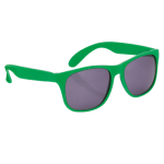 Lunettes de soleil coloris mats avec verres noirs translucides