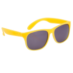 Lunettes de soleil coloris mats avec verres noirs translucides