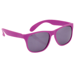 Lunettes de soleil coloris mats avec verres noirs translucides