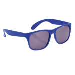 Lunettes de soleil coloris mats avec verres noirs translucides