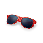 Lunettes de soleil en couleurs translucides et avec verres miroir couleur jaune septième vue