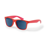 Lunettes de soleil en couleurs translucides et avec verres miroir couleur jaune huitième vue