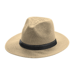 Chapeau style cowboy en matière synthétique avec ruban personnalisable quatrième vue
