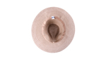 Chapeau style cowboy en matière synthétique avec ruban personnalisable quatrième vue