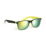 Lunettes de soleil avec monture bicolore et verres effet miroir quatrième vue