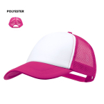 Casquette trucker en polyester 5 panneaux avec fermeture ajustable