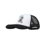 Casquette trucker en polyester 5 panneaux avec fermeture ajustable deuxième vue