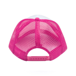 Casquette trucker en polyester 5 panneaux avec fermeture ajustable sixième vue