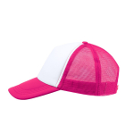 Casquette trucker en polyester 5 panneaux avec fermeture ajustable huitième vue