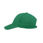 Casquette 6 panneaux en coton peigné avec fermeture velcro  troisième vue