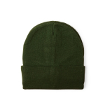 Bonnet en tricot extensible avec revers à personnaliser couleur vert première vue