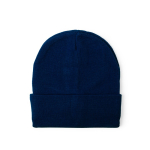 Bonnet en tricot extensible avec revers à personnaliser couleur bleu marine première vue