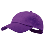 Casquette 5 panneaux en coton avec velcro en plusieurs coloris couleur mauve première vue