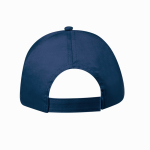Casquette 5 panneaux en coton avec velcro en plusieurs coloris quatrième vue