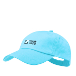 Casquette 5 panneaux en coton avec velcro en plusieurs coloris vue principale