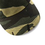 Casquette 5 panneaux en coton et polyester avec design camouflage couleur camouflage sixième vue