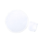 Frisbee pliable en polyester avec petite housse assortie couleur blanc première vue