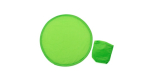 Frisbee pliable en polyester avec petite housse assortie couleur vert première vue
