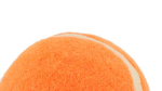 Balle classique pour animaux en caoutchouc recouverte de matière douce couleur orange première vue