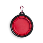 Gamelle pliable pour animaux pour aliments solides et liquides 450ml couleur rouge deuxième vue