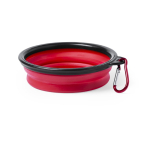 Gamelle pliable pour animaux pour aliments solides et liquides 450ml couleur rouge troisième vue