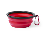 Gamelle pliable pour animaux pour aliments solides et liquides 450ml couleur rouge quatrième vue