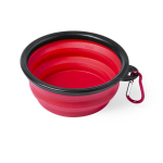 Gamelle pliable pour animaux pour aliments solides et liquides 450ml couleur rouge cinquième vue