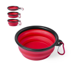 Gamelle pliable pour animaux pour aliments solides et liquides 450 ml couleur rouge sixième vue