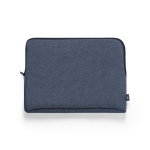 Housse en RPET pour ordinateur avec intérieur entièrement rembourré couleur bleu marine première vue