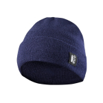 Bonnet en maille polyester RPET avec revers sur le devant deuxième vue