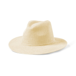 Chapeau de paille en papier avec ruban intérieur ajustable couleur naturel première vue