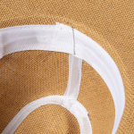 Chapeau de paille en papier avec ruban intérieur ajustable sixième vue