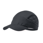 Casquette de sport en microfibre avec filet sur les côtés couleur gris première vue