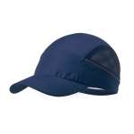 Casquette de sport en microfibre avec filet sur les côtés couleur bleu marine première vue